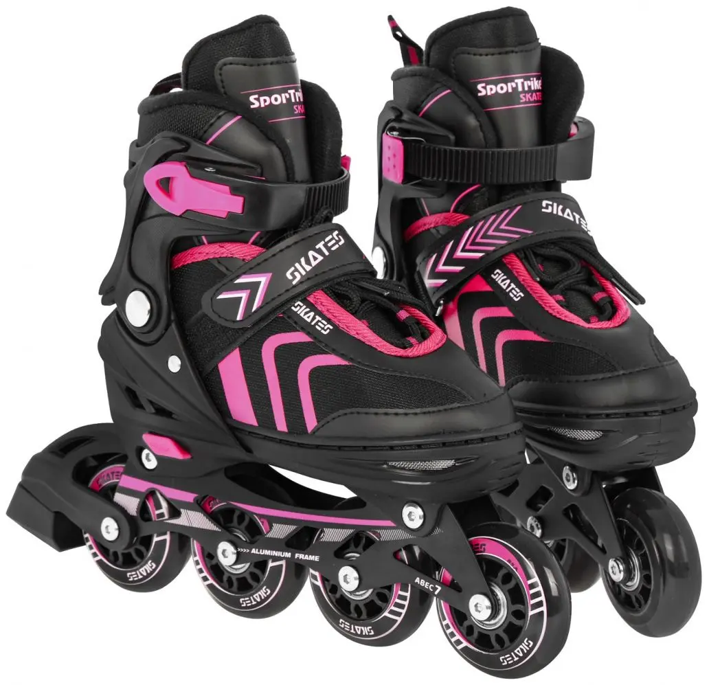 Patine cu rotile 4in1 SporTrike Inline Skates 34-38 (Black/Pink)