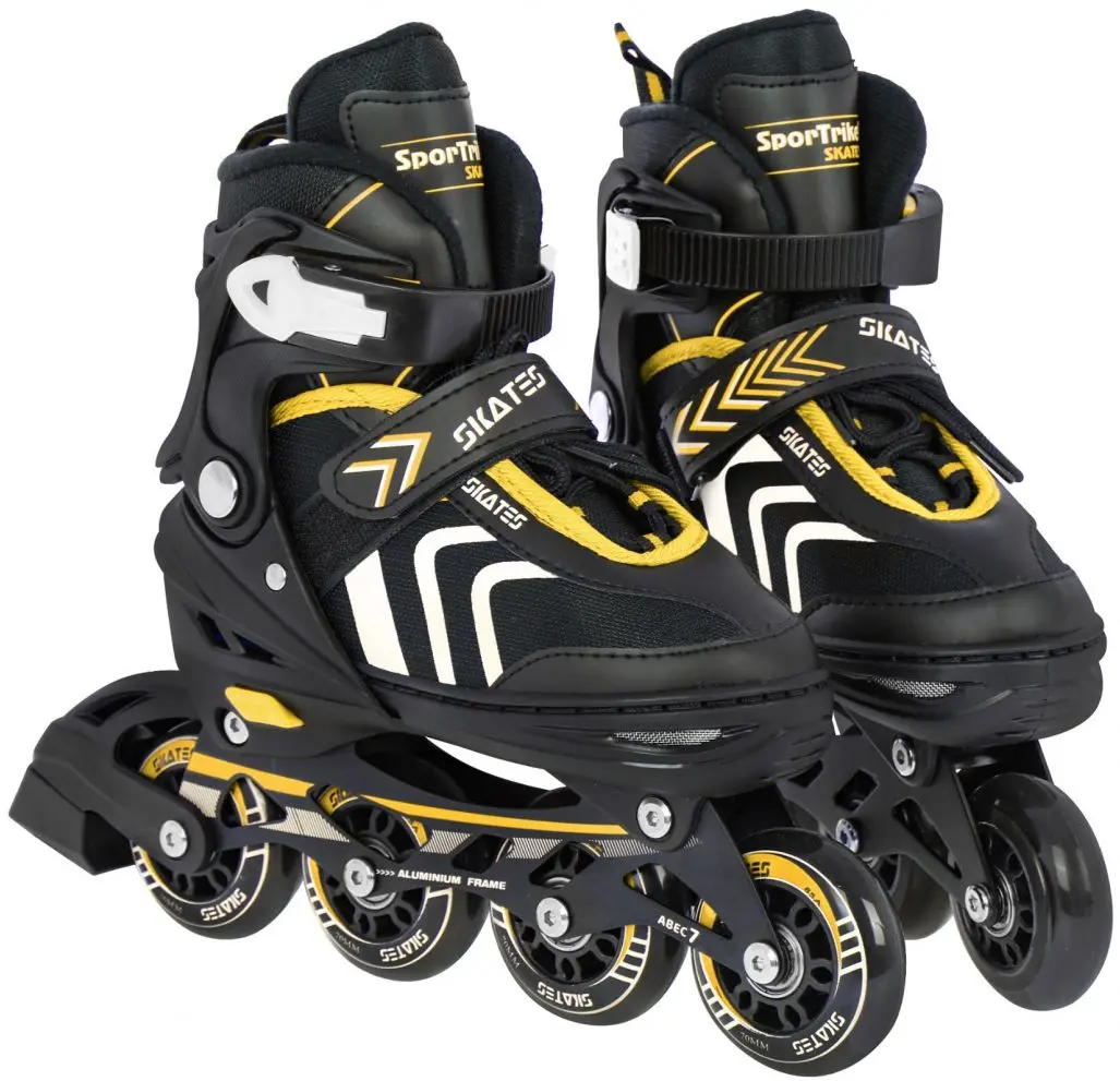 Patine cu rotile 4in1 SporTrike Inline Skates 34-38 (Black/Yellow)