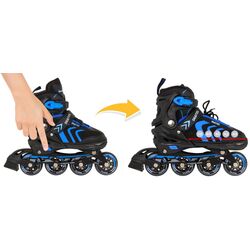 Patine cu rotile 4in1 SporTrike Inline Skates 39-43 (Black/Blue) Thumb