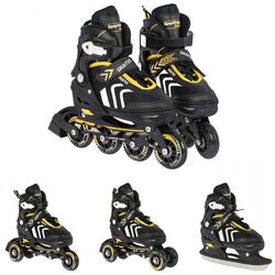 Patine cu rotile 4in1 SporTrike Inline Skates 39-43 (Black/Yellow) Thumb