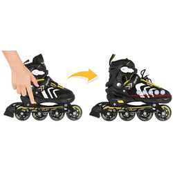 Patine cu rotile 4in1 SporTrike Inline Skates 39-43 (Black/Yellow) Thumb
