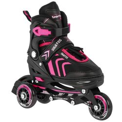 Patine cu rotile 2in1 SporTrike Port Skates 39-43 (Pink/Black) Thumb