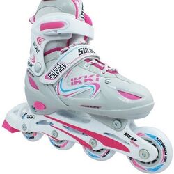 Роликовые коньки Sulov Ikki L 39-42 (White/Pink)