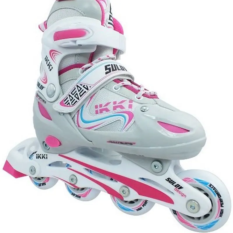 Patine cu rotile Sulov Ikki L 39-42 (White/Pink)