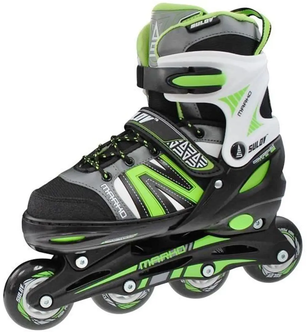 Patine cu rotile Sulov Marko L 39-42 (Black/Green)