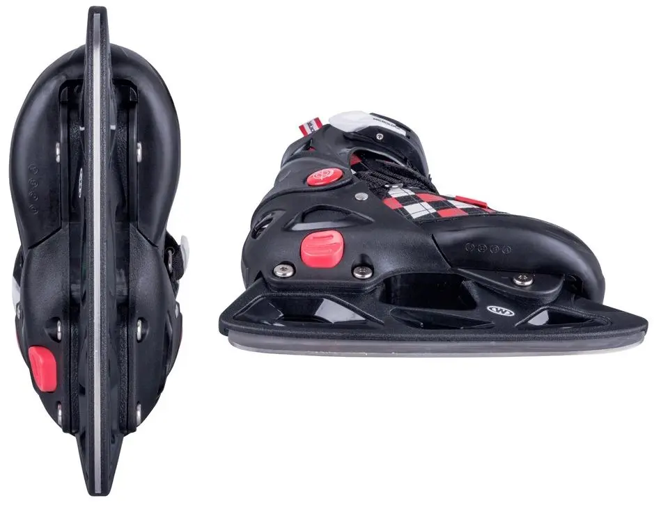 Patine cu rotile 2in1 Worker Denel 37-40 (Black/Red) - 5