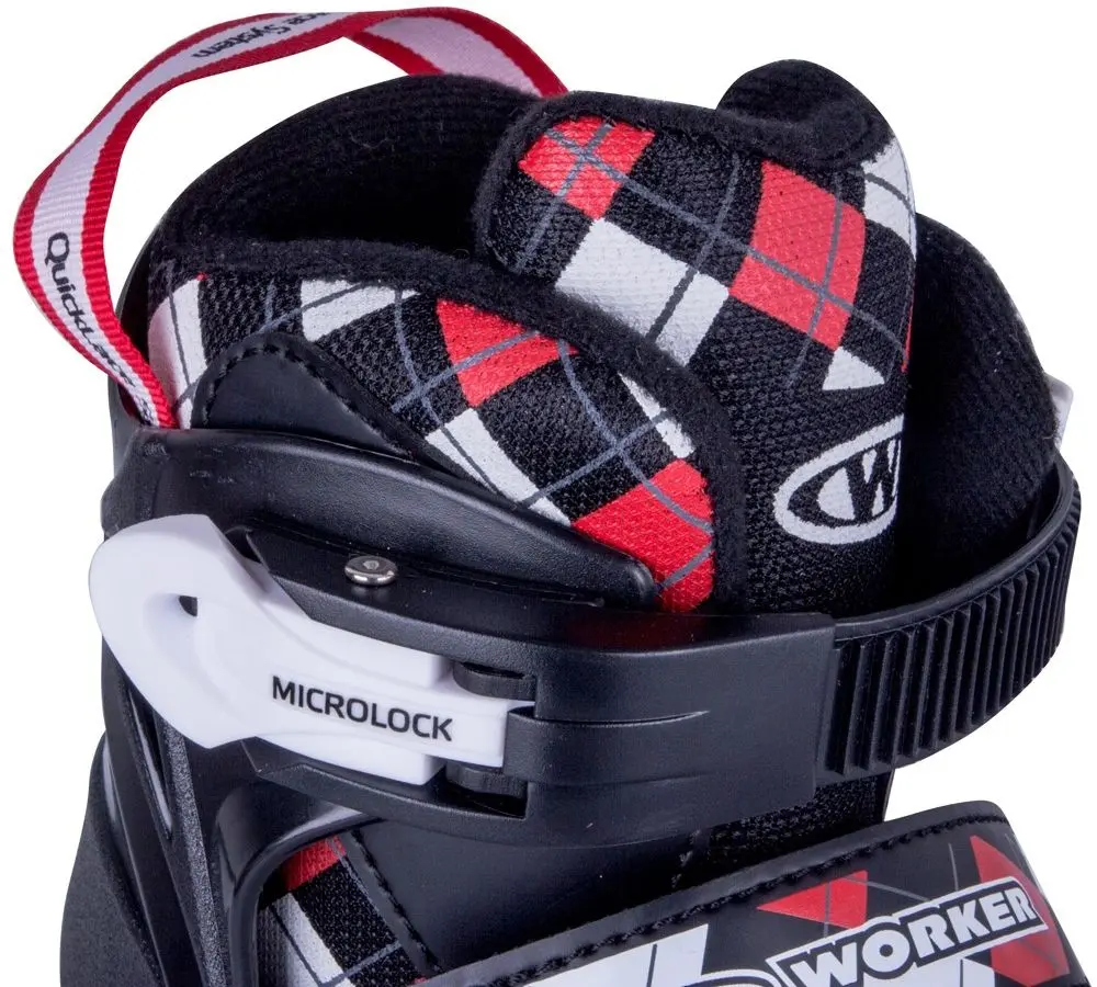 Patine cu rotile 2in1 Worker Denel 37-40 (Black/Red) - 7