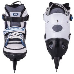 Роликовые коньки 2в1 Worker Gondo Blue 33-36 (White/Black) Thumb