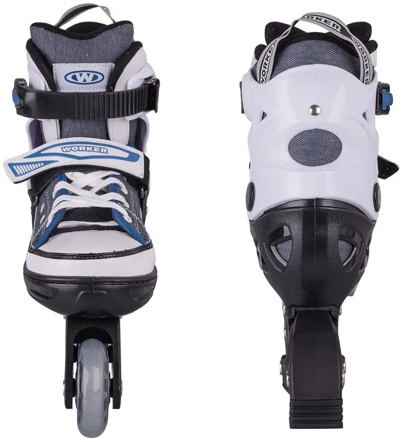 Роликовые коньки 2в1 Worker Gondo Blue 33-36 (White/Black) - 7