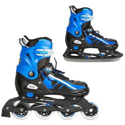 Patine cu rotile 2in1 Worker Lumine 33-36 (Black/Blue)