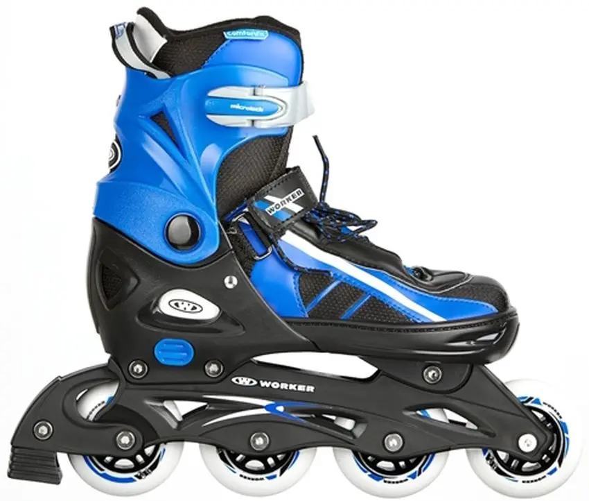 Patine cu rotile 2in1 Worker Lumine 40-43 (Black/Blue) - 2