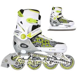 Patine cu rotile 2in1 Worker Naare 29-32 (White/Yellow)