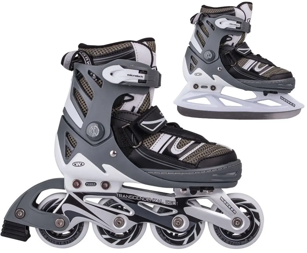 Patine cu rotile 2in1 Worker Tifero 39-42 (Grey/White)
