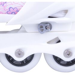 Patine cu rotile Worker Diane LED 31-34 (White/Pink) Thumb
