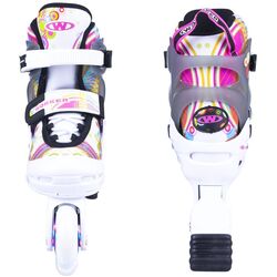 Роликовые коньки Worker Picola LED XS 26-29 (White) Thumb