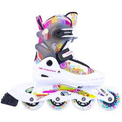 Patine cu rotile Worker Picola LED XS 26-29 (White)