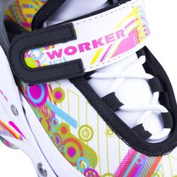 Роликовые коньки Worker Picola LED XS 26-29 (White) Thumb