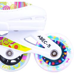 Роликовые коньки Worker Picola LED XS 26-29 (White) Thumb