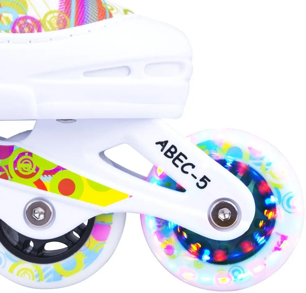 Роликовые коньки Worker Picola LED XS 26-29 (White) - 8