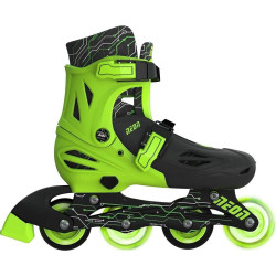 Роликовые коньки YVolution Neon Inline 30–33 (Green/Black) Thumb