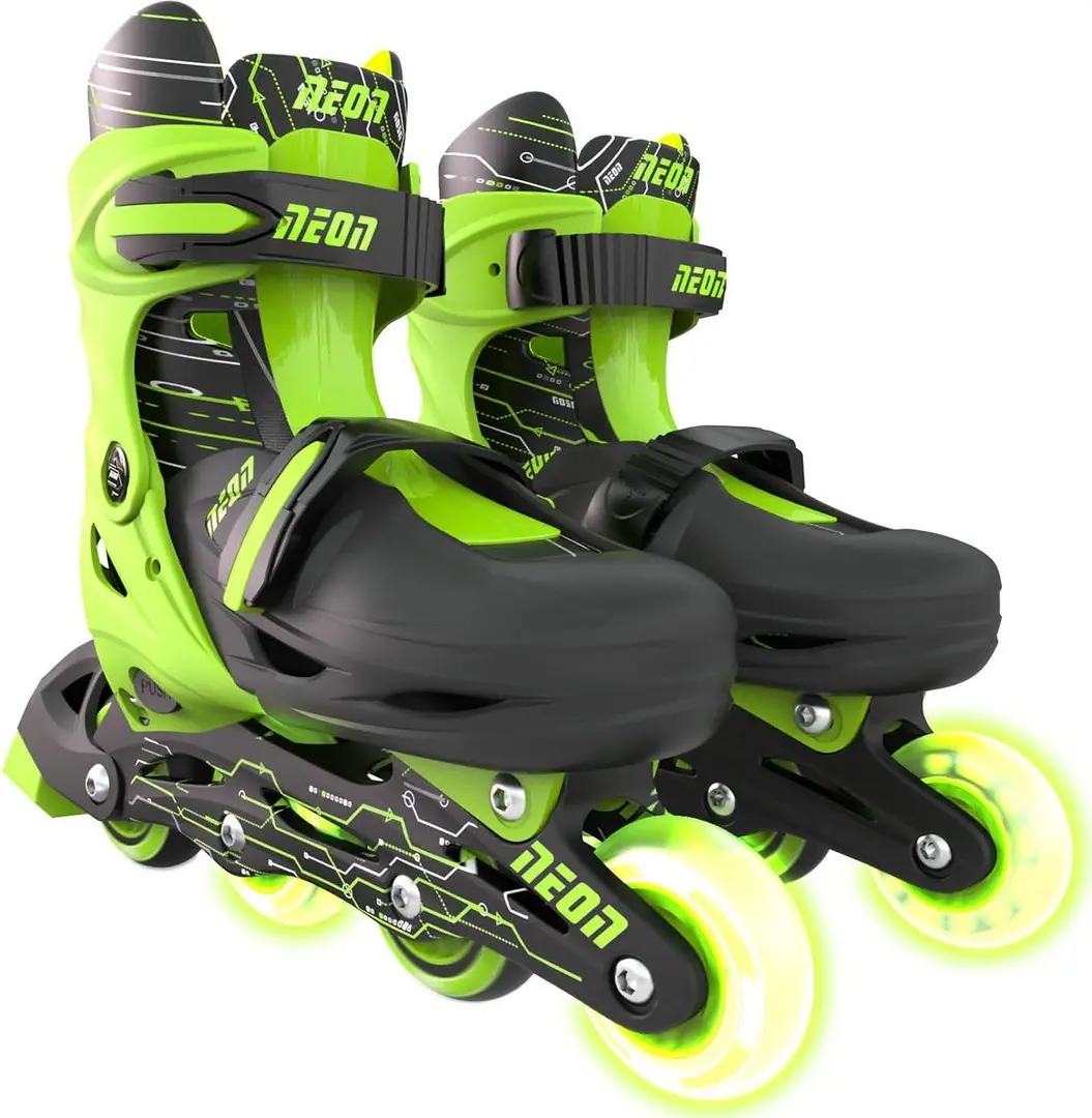 Роликовые коньки YVolution Neon Inline 30–33 (Green/Black)