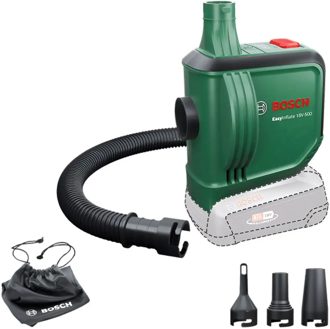 Pompă cu acumulator Bosch EasyInflate 18V-50 (Green/Black)