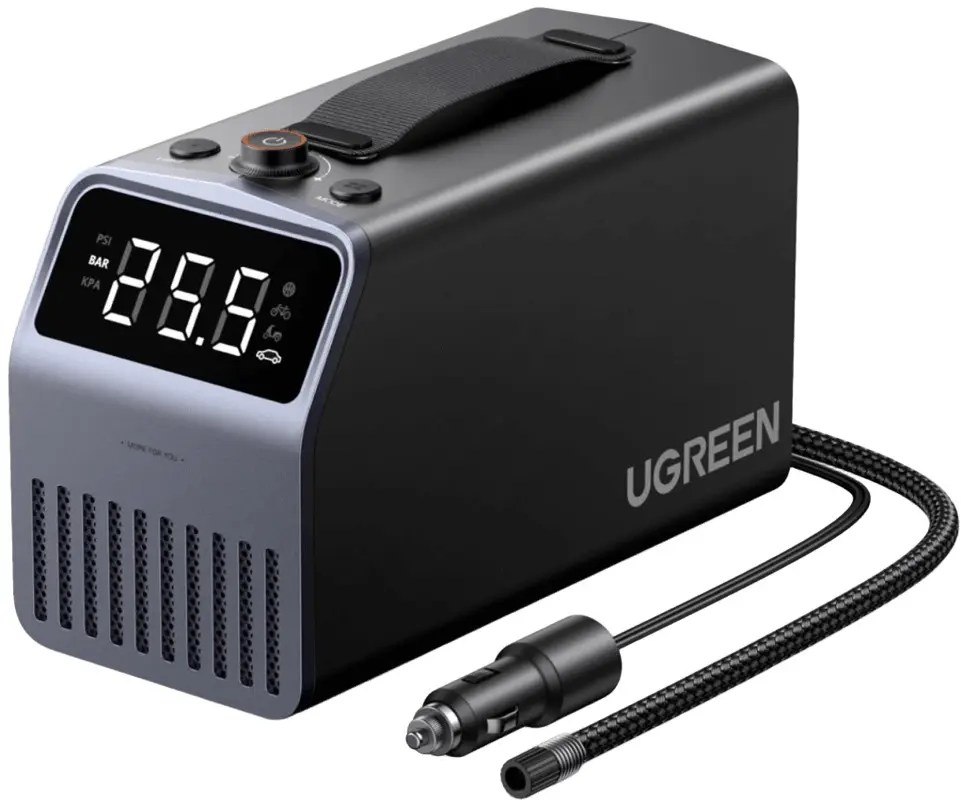 Pompă portabilă pentru anvelope Ugreen ET723 (Black)