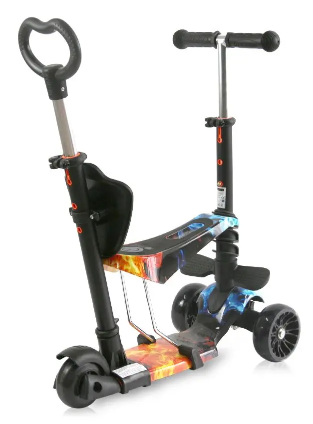 Самокат Bertoni (Lorelli) Draxter Plus (Black/Red Flame) - 3