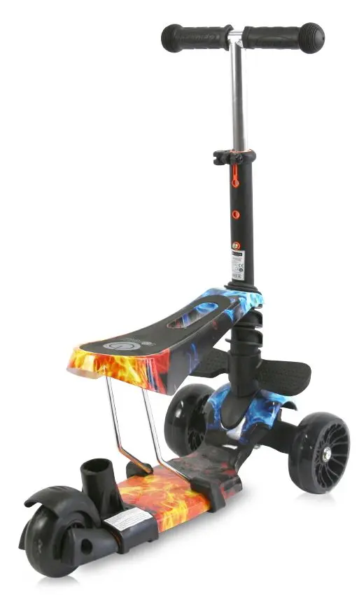 Самокат Bertoni (Lorelli) Draxter Plus (Black/Red Flame) - 5