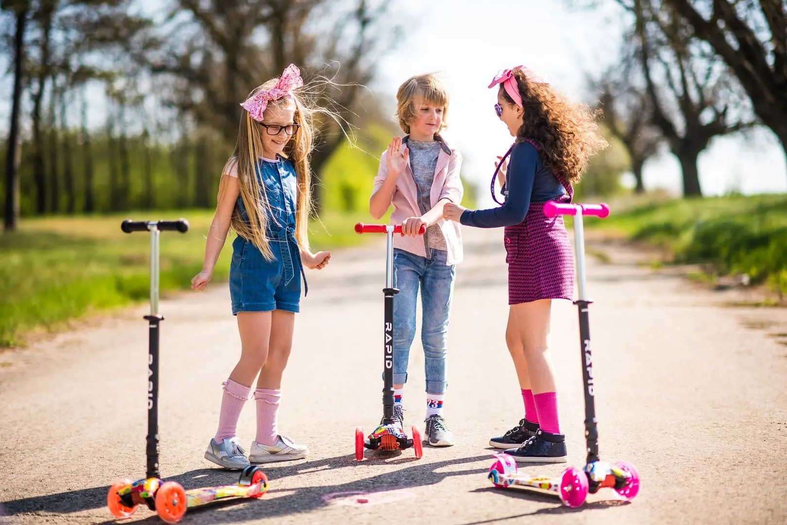 Trotineta Bertoni (Lorelli) Rapid (Red Fire) - 10