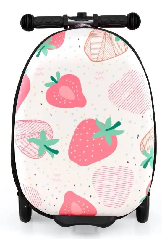 Детский чемодан-самокат 2в1 Costway TS10055PI (Pink) - 2