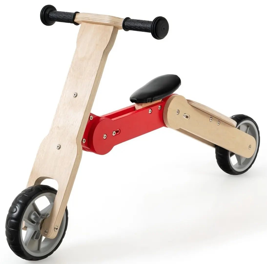 Trotineta 2in1 Costway BC10097RE (Natural/Red)