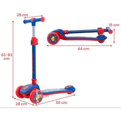Trotineta Costway 371-BC10212BL (Blue/Red) Thumb