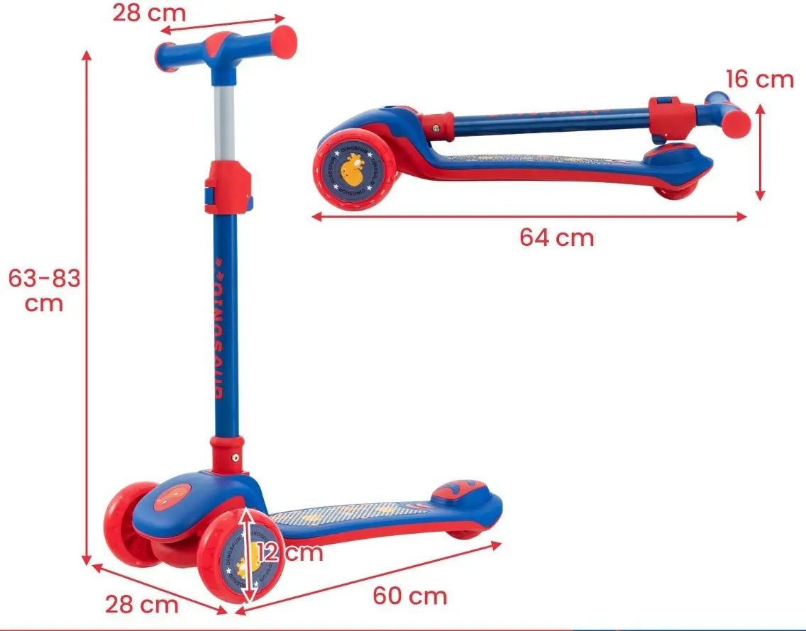 Trotineta Costway 371-BC10212BL (Blue/Red)