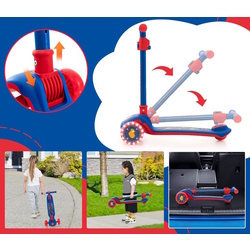 Trotineta Costway 371-BC10212BL (Blue/Red) Thumb