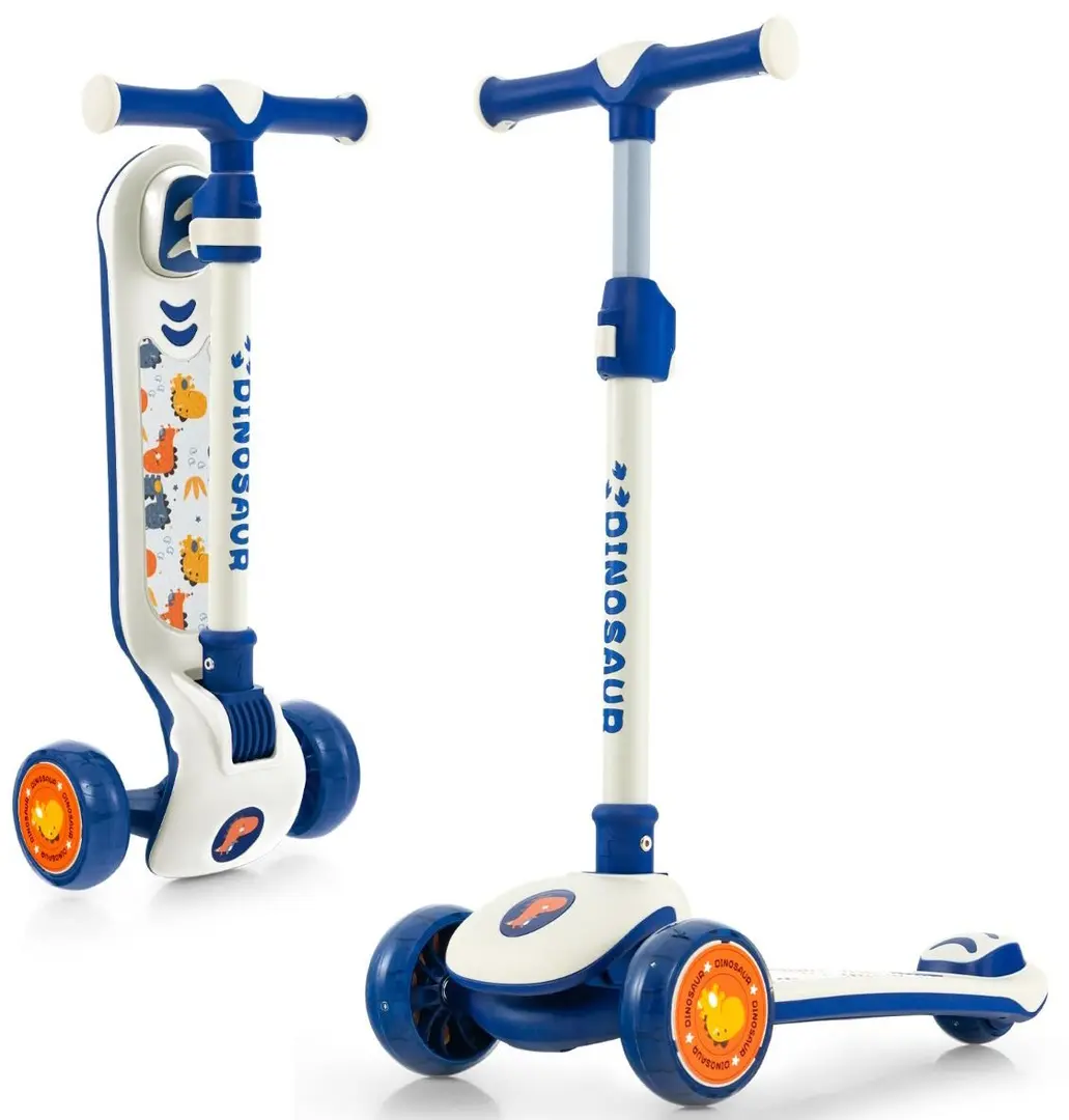 Trotineta Costway BC10212WH (White/Blue)