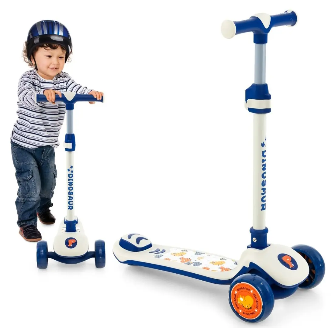 Trotineta Costway BC10212WH (White/Blue)