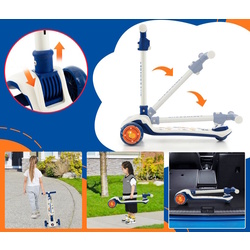 Trotineta Costway BC10212WH (White/Blue) Thumb