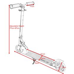 Trotineta Costway SP0547RE (Red) Thumb