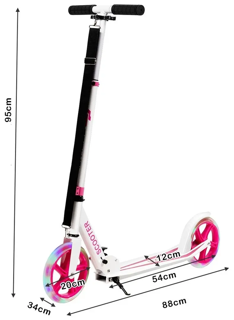 Trotineta Costway SP38153PI (White/Pink)