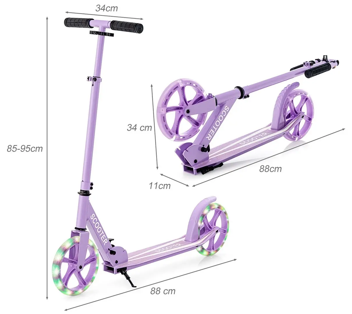 Trotineta Costway SP38153ZS (Purple)