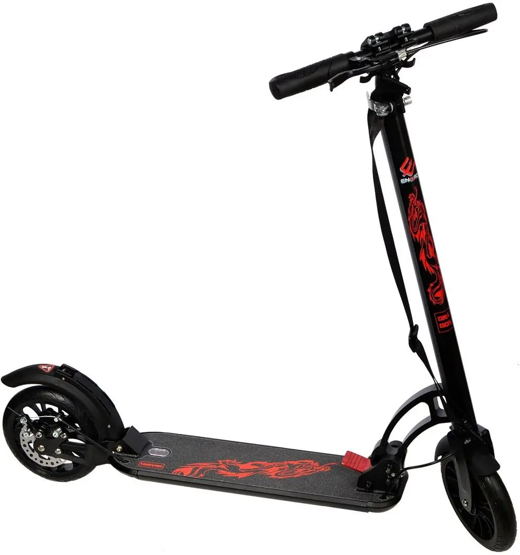 Самокат Enero Dragon (Black/Red)
