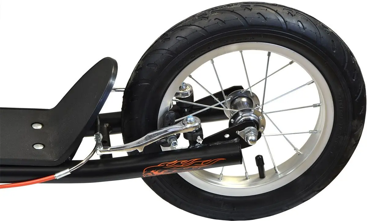 Самокат Enero Ghost Raider 16 (Black/Orange)