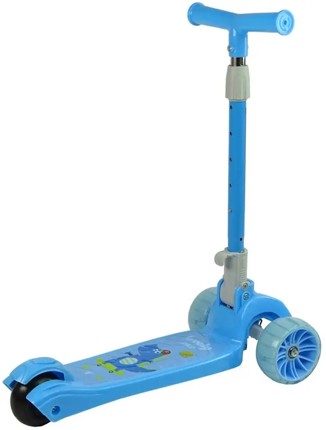 Trotineta LeanToys Crocodile 3191 (Light Blue)