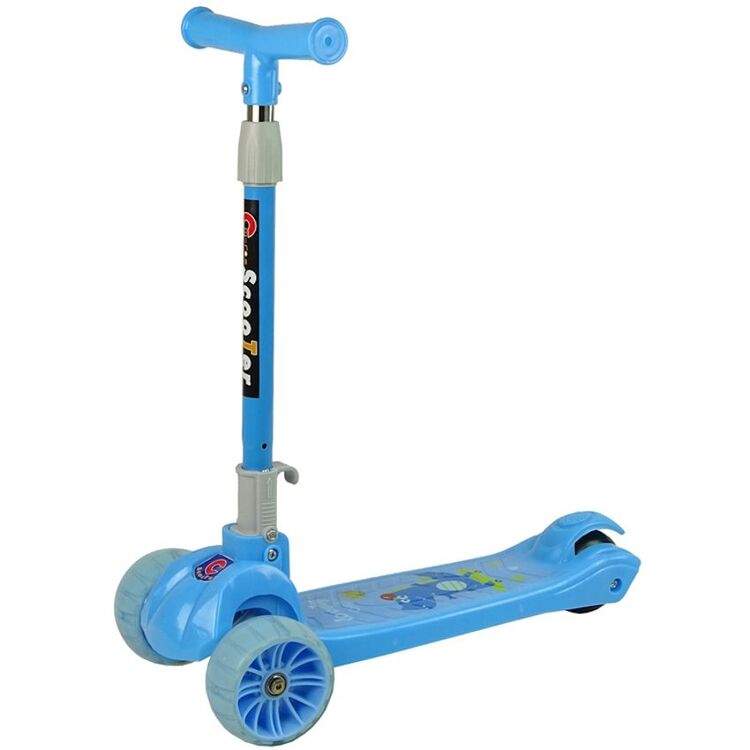 Самокат LeanToys Crocodile 3191 (Light Blue)