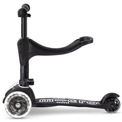Trotineta 3in1 Micro Mini Deluxe ECO LED (Black) Thumb