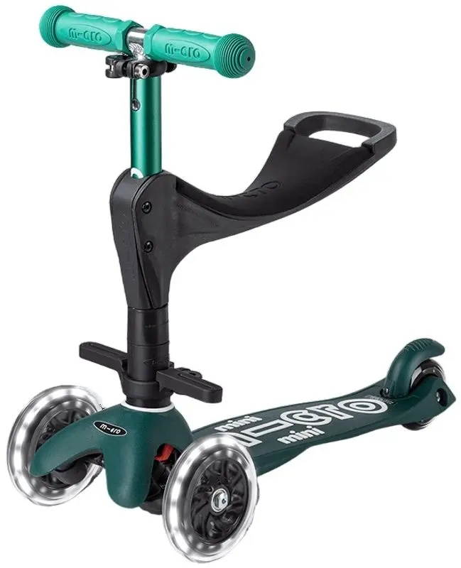 Trotineta 3in1 Micro Mini Deluxe ECO LED (Green)