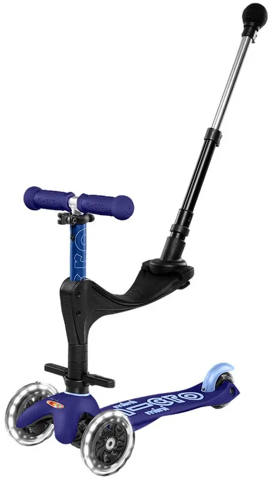 Trotineta 3in1 Micro Mini Deluxe Plus LED (Blue)