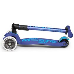 Trotineta Micro Maxi Deluxe Foldable LED (Navy) Thumb
