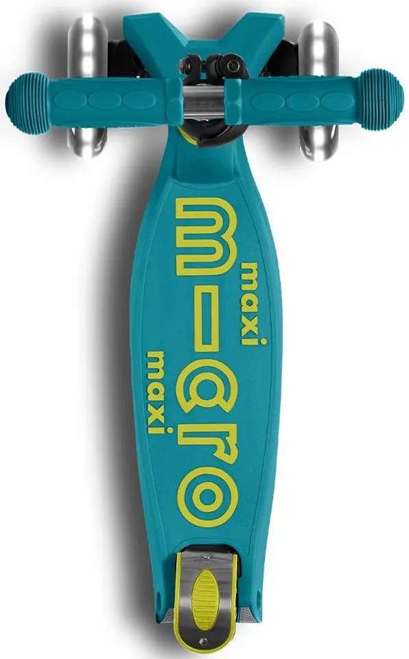 Самокат Micro Maxi Deluxe Foldable LED (Petrol Green)